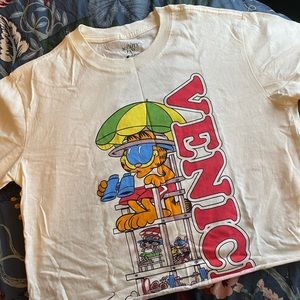 -SOLD- Garfield Venice Cropped Tee